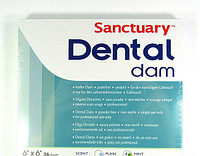 Rubber Dam Завеса резиновая Dental Dam голубая/тонкая (1уп-36шт)