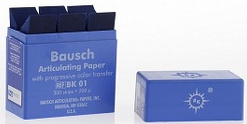 Артикуляционная бумага ВК-01 (синяя), кассета, 200мкм (300шт)