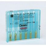 К-Файл Нитифлекс/K-File Nitiflex №40, 25мм (6шт) - каналорасширитель ручной, Maillefer