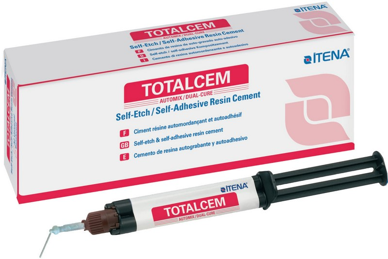ТоталЦем/TotalCem - самопротравл. цемент для фиксации зуб.коронок Translucent, 8г+10насадок+20канюль
