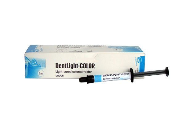 ДентЛайт-колор (белый) - цветокорректор светового отверждения,1шпр-1мл