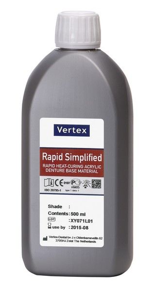 Вертекс Рапид/Vertex Rapid Simplified - пластмасса горяч.полимер. (жидкость), 500мл