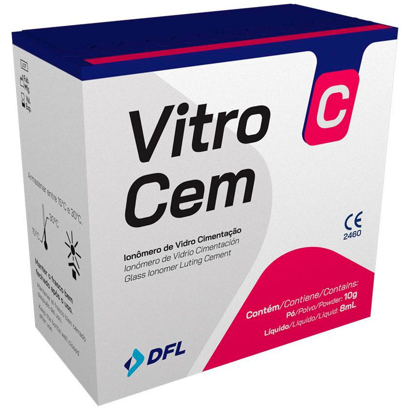 Цемент стеклоиономерный Vitro Cem  (10гр+8мл) для фиксации