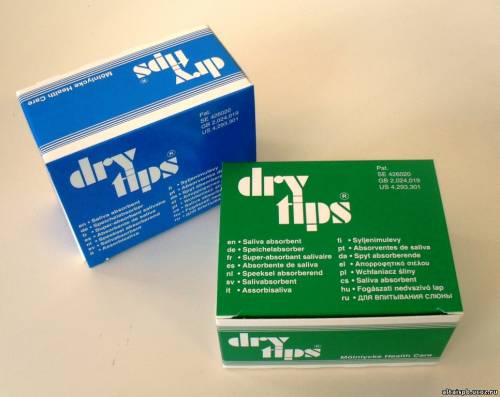 Прокладки для впитывания слюны DryTips, S (уп.-50 шт.)