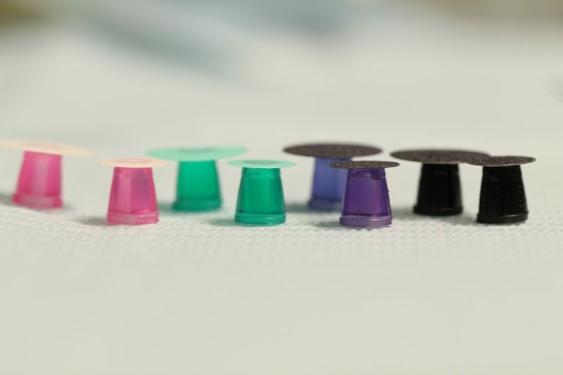 Полиры-диски силиконовые Super-Snap (фиолетовый) с покрытием (50шт)L509